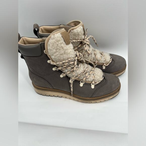 Cole Haan Zerogrand Xplor Faux Shearling Hiking Boots - Picture 3 of 8